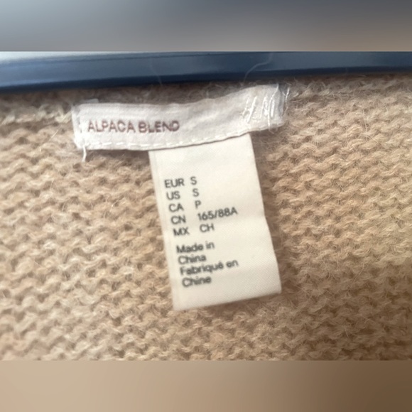 H&M ALPACA BLEND Open Front Cardigan/Coat - Picture 3 of 4